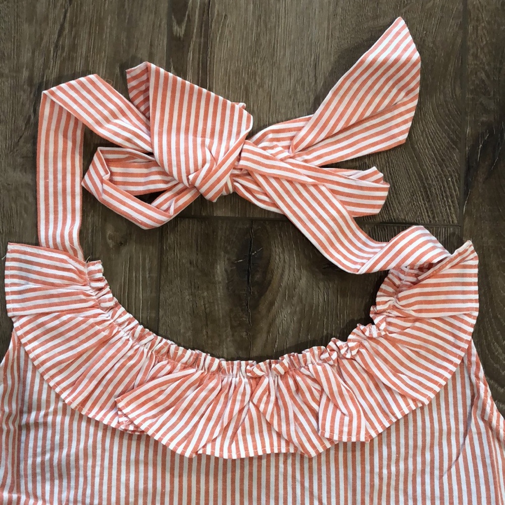 NWT! - CHRISTINE & TAYLOR 100% Cotton Pinstripe Halter Top - Picture 5 of 9